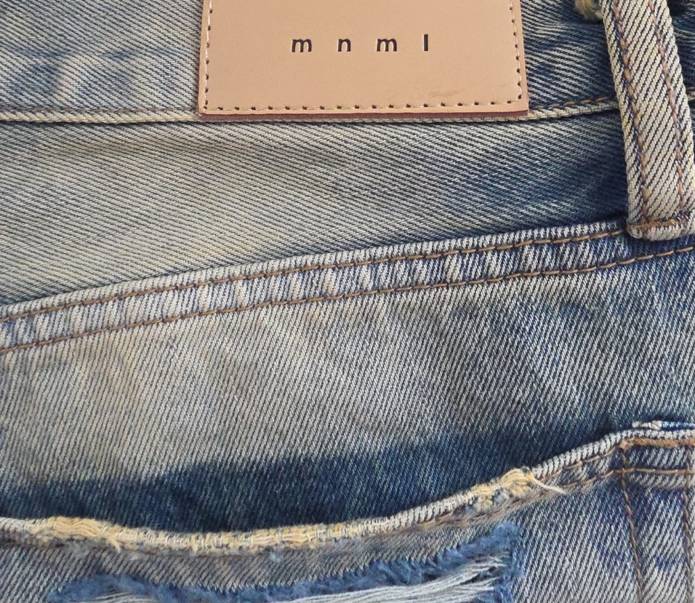 MNML Light Blue Distressed Denim